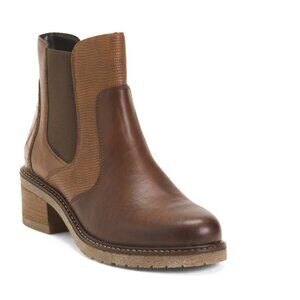 REMONTE Chestnut Leather Aida 71 Comfort Booties